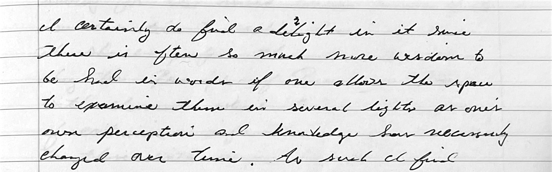 A larger sample picture of my current handwriting.