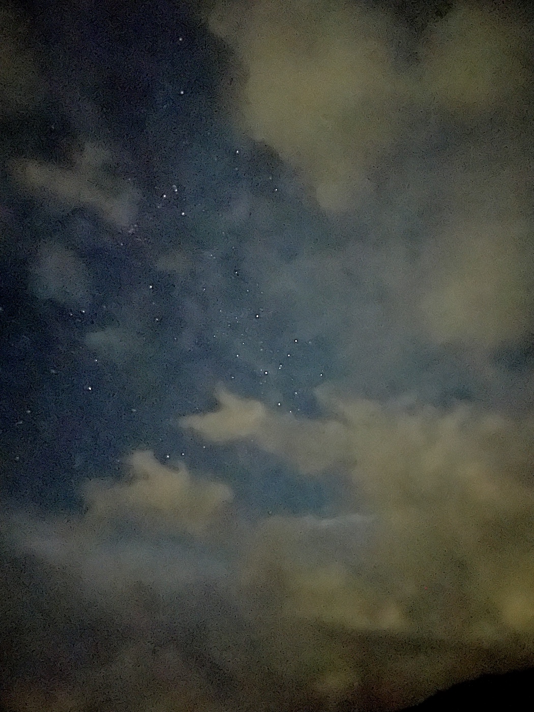 Another shot of a starfield and clouds through my iphone camera